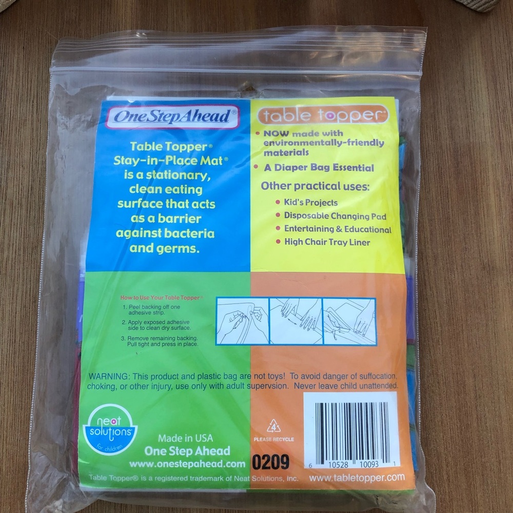 Table Topper Kids Disposable Mats - Picture 3 of 3